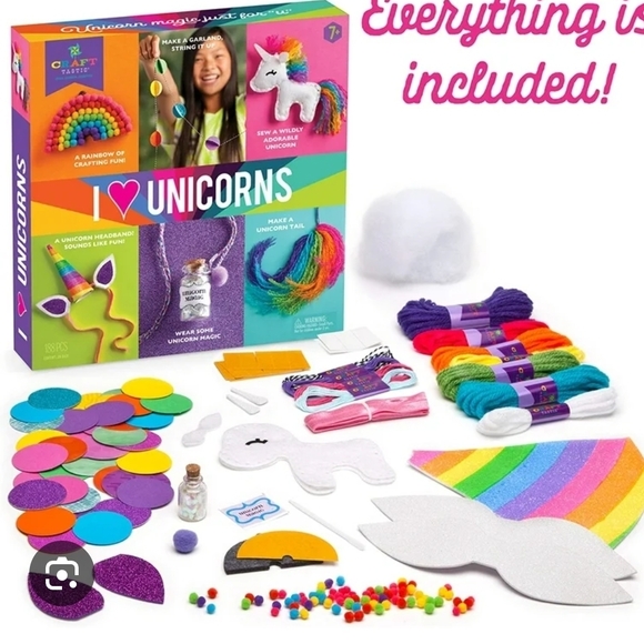 I Love Unicorns Craft Kit - Rainbow Colors - Picture 3 of 7